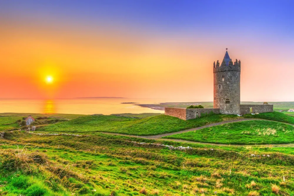 Ireland Castle Sunset